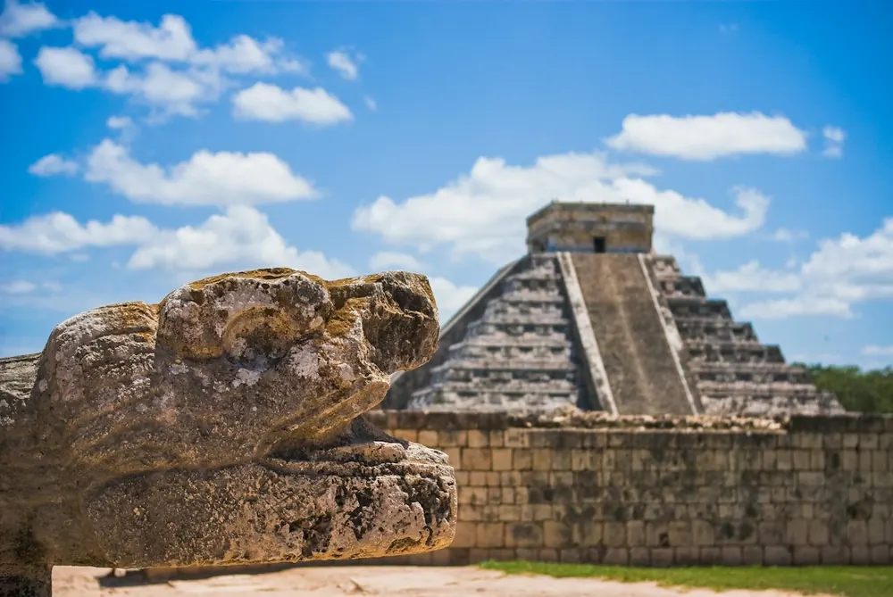 Pirámide de Kukulkán en Chichén Itzá.