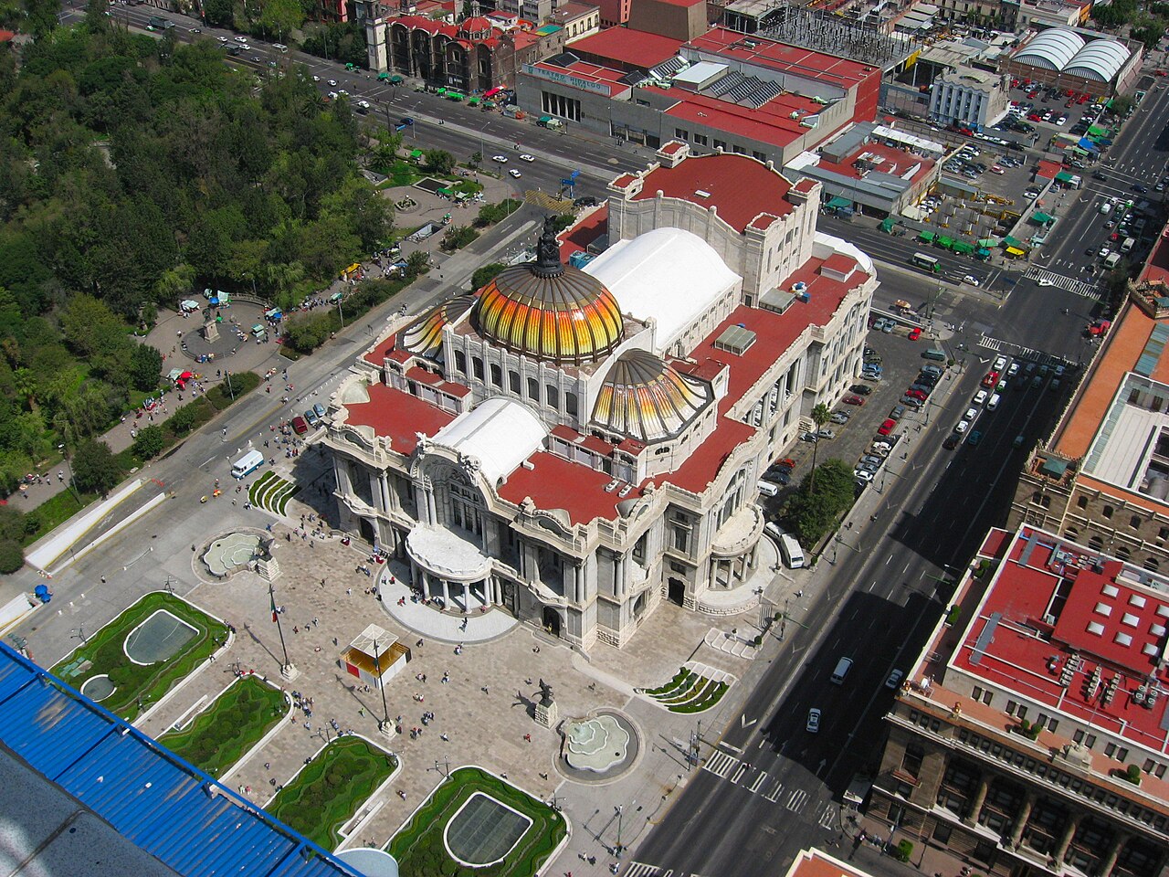 Mexico DF - Palacio de bellas artes desde Torre Latinoamericana